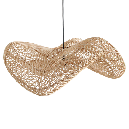 Wave Natural Large Raw Materials Pendant Light
