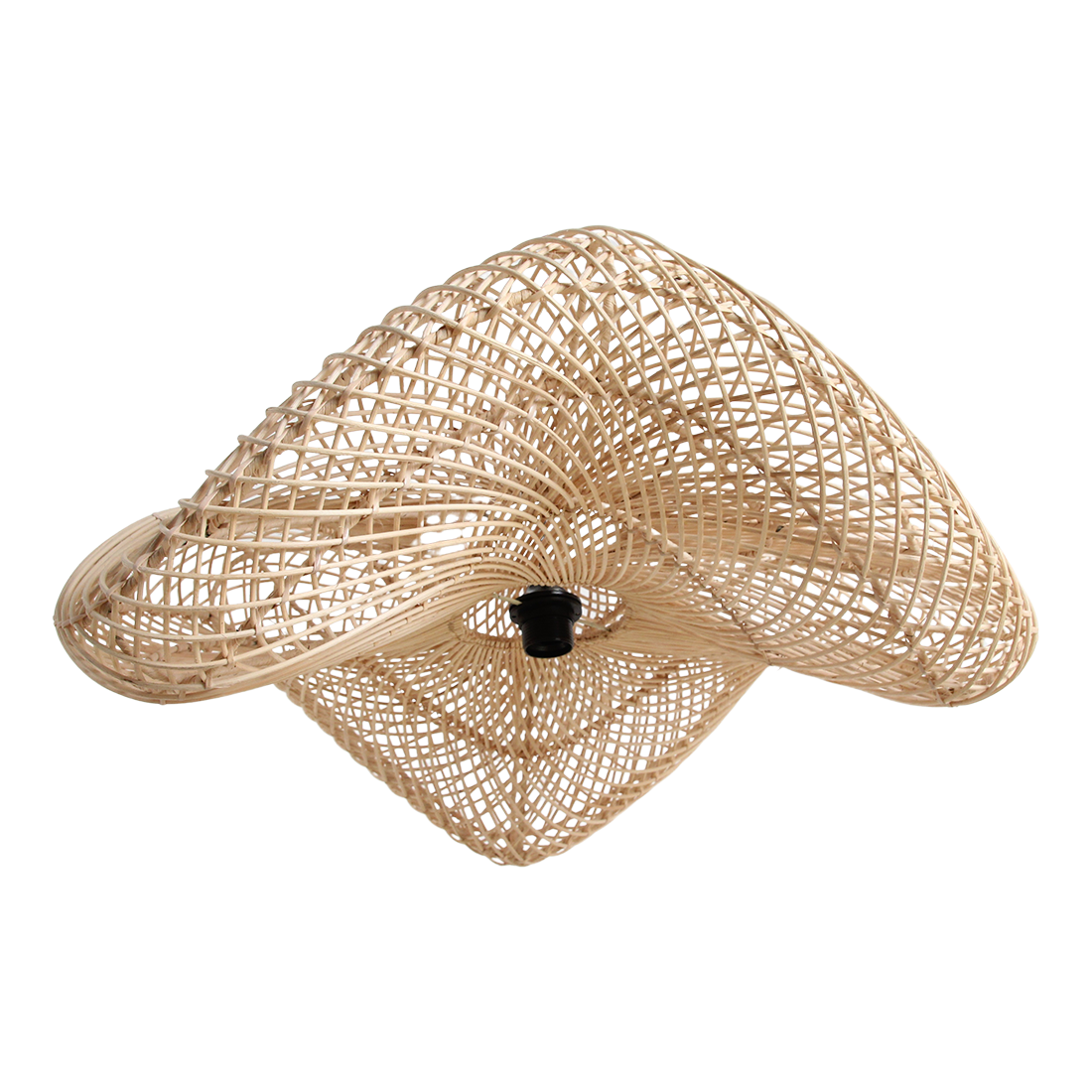 Wave Natural Large Raw Materials Pendant Light
