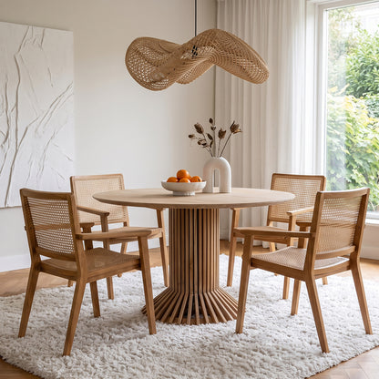 Wave Natural Large Raw Materials Pendant Light