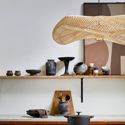 Pendant Light Wave Natural XL Raw Materials