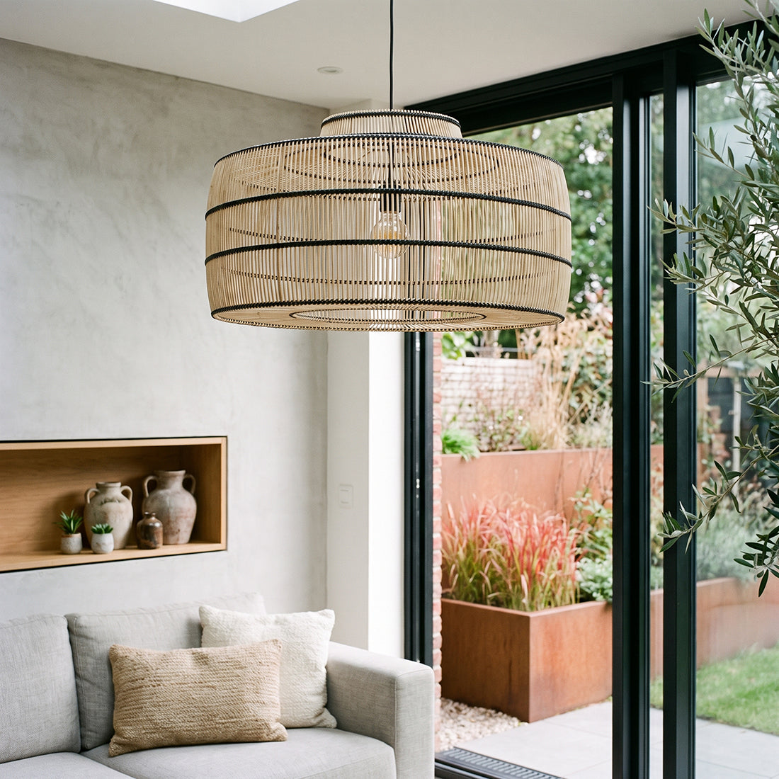 Stella Rattan Pendant Light Raw Materials