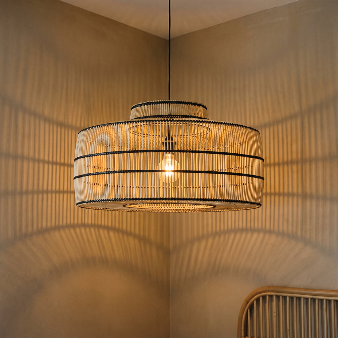 Stella Rattan Pendant Light Raw Materials