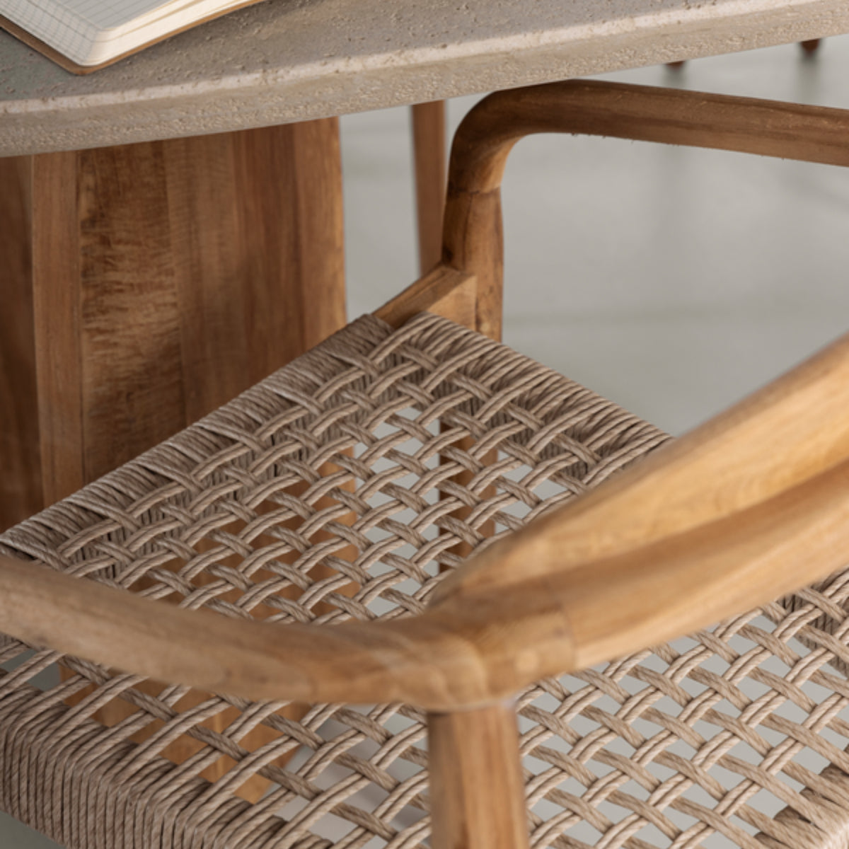 MUST Living Outdoor Dining Chair Santiago Teak Wood