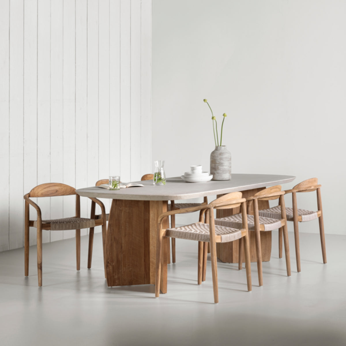 MUST Living Outdoor Dining Chair Santiago Teak Wood