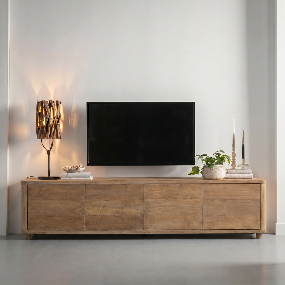 DTP Home TV Cabinet Nova Large Teak Top