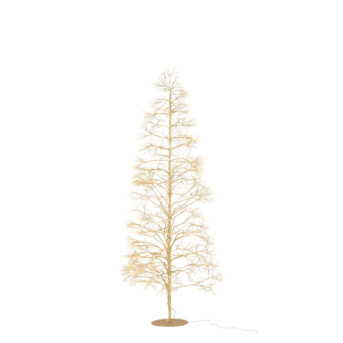 Christmas Tree 2700 LED Gold-Colored Metal Medium H210cm J-Line