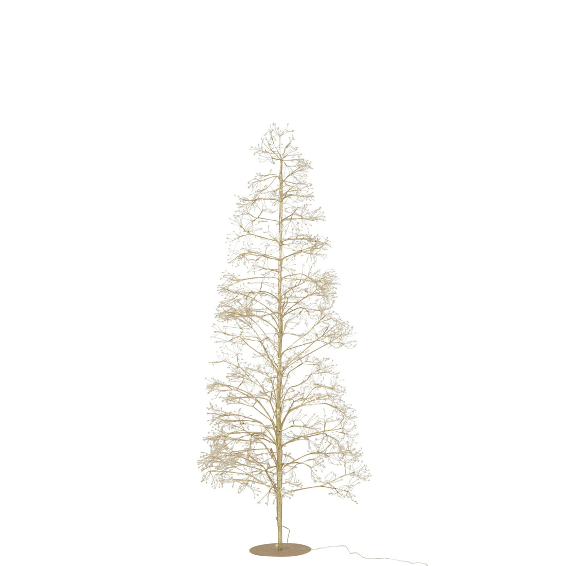 Christmas Tree 2700 LED Gold-Colored Metal Medium H210cm J-Line