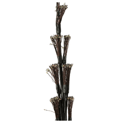 Christmas Tree Multicolor LED Lights Black Iron Extra Large H240cm J-Line