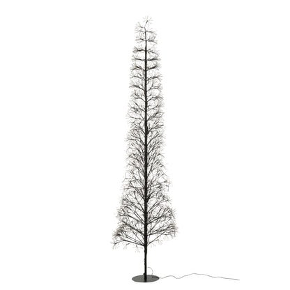 Christmas Tree Multicolor LED Lights Black Iron Extra Large H240cm J-Line