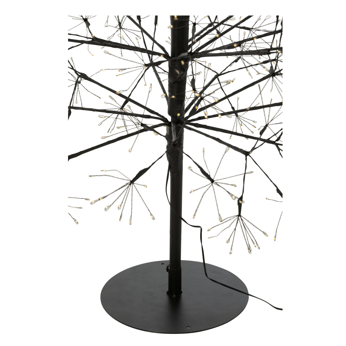 Christmas Tree Multicolor LED Lights Black Iron Extra Large H240cm J-Line