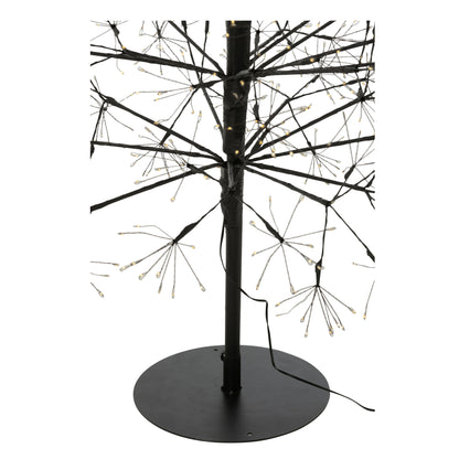 Christmas Tree Multicolor LED Lights Black Iron Extra Large H240cm J-Line