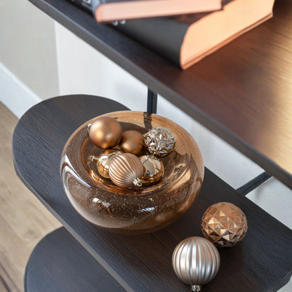 Decorative Bowl Carol Glass Caramel Small J-Line