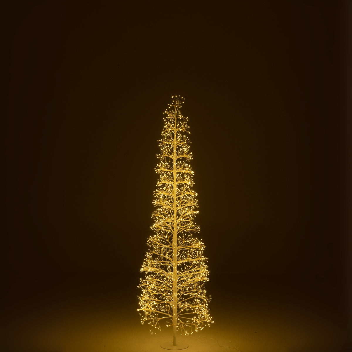 Christmas Tree with Warm White LED Lights, White Metal, Large H180 cm, J-Line
