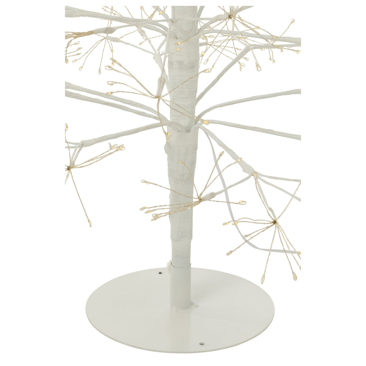 Christmas Tree with Warm White LED Lights, White Metal, Large H180 cm, J-Line