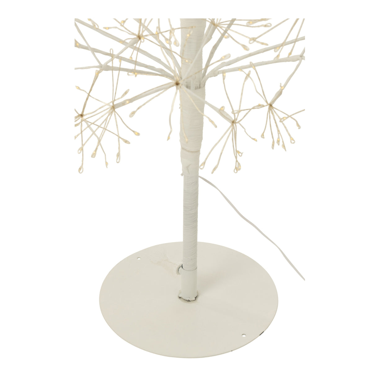 Christmas Tree Warm White LED Lights White Iron Extra Large H240cm J-Line