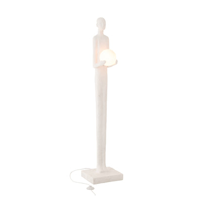 Floor Lamp Persoon Polyresin White J-Line