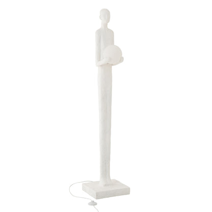 Floor Lamp Persoon Polyresin White J-Line