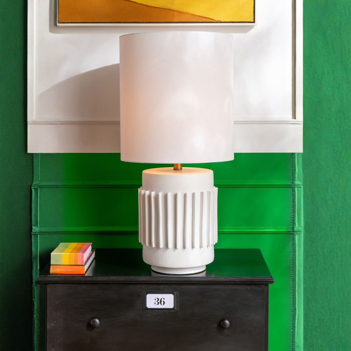Table Lamp Ceramic White J-Line
