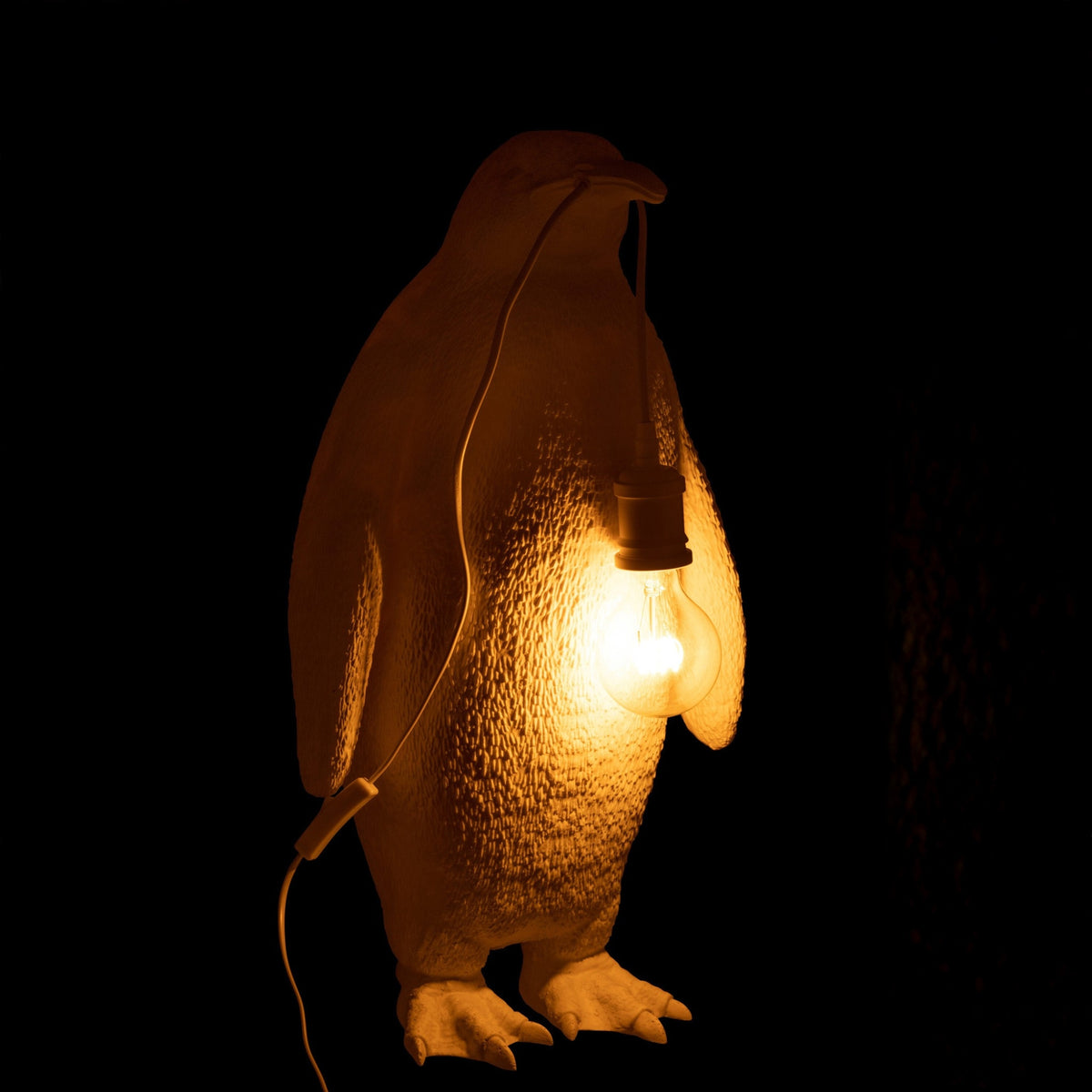 Table Lamp Penguin Resin White Large J-Line