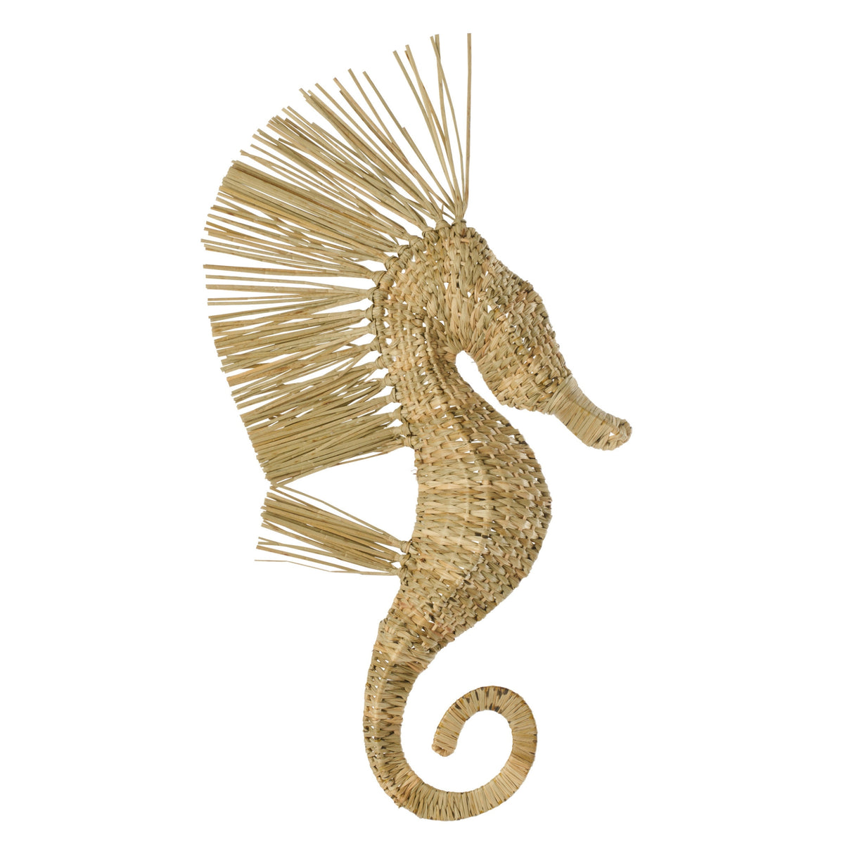 Seahorse Grass Wall Object Natural Large J-Line