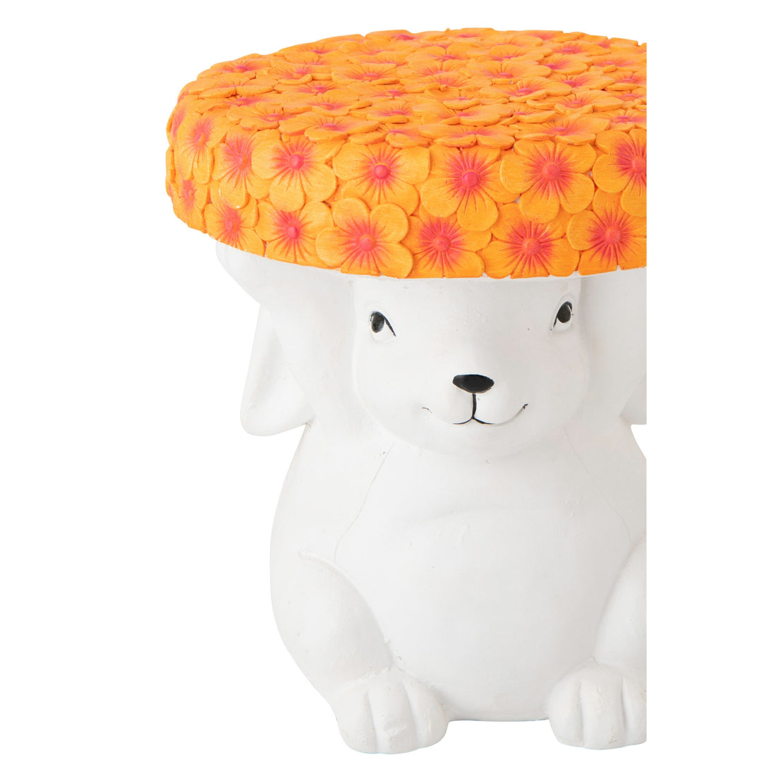 Side table Rabbit Magnesium White/Orange J-Line