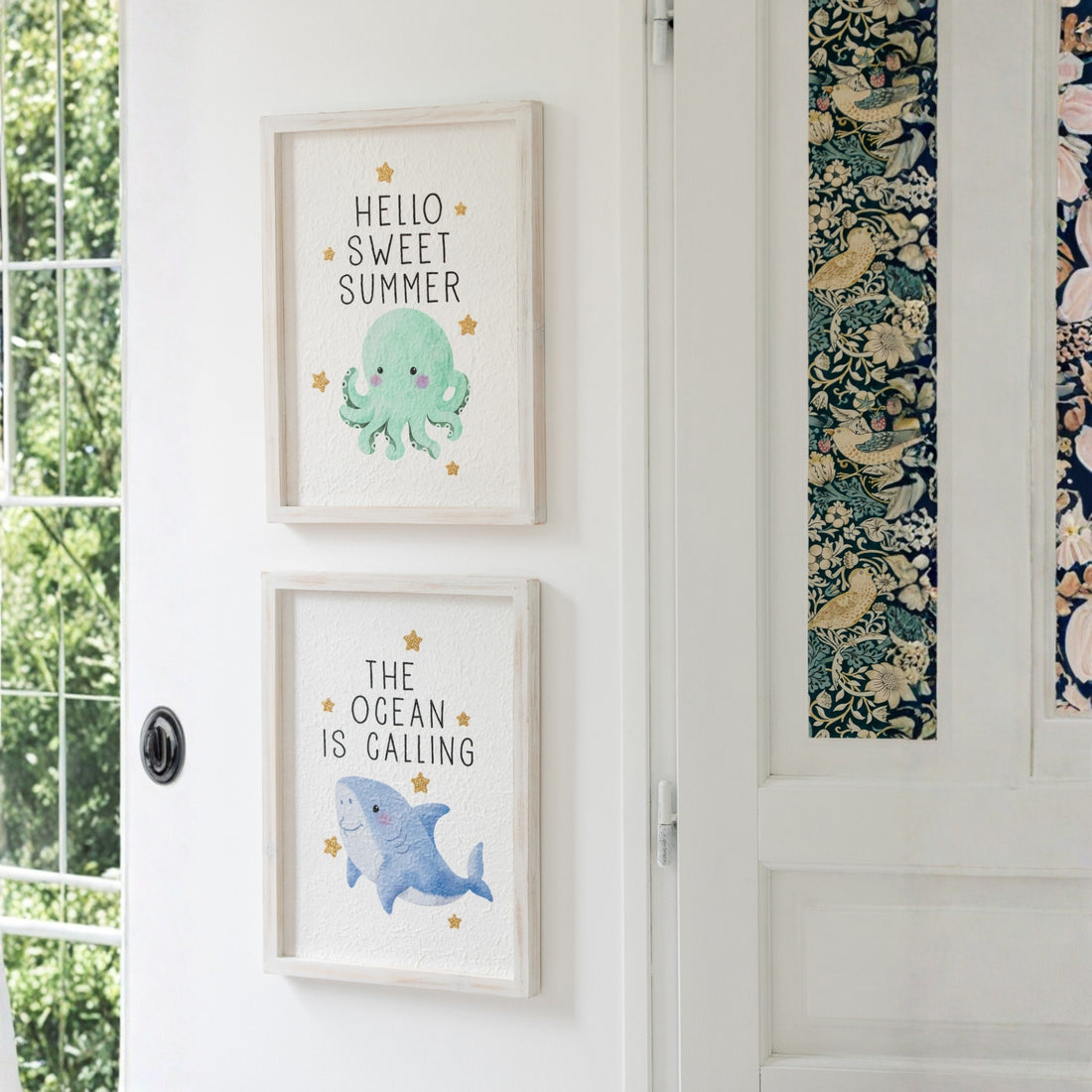 Wall Decoration Sea Animals Paper Multicolour Assorted Pack Of 6 J-Line