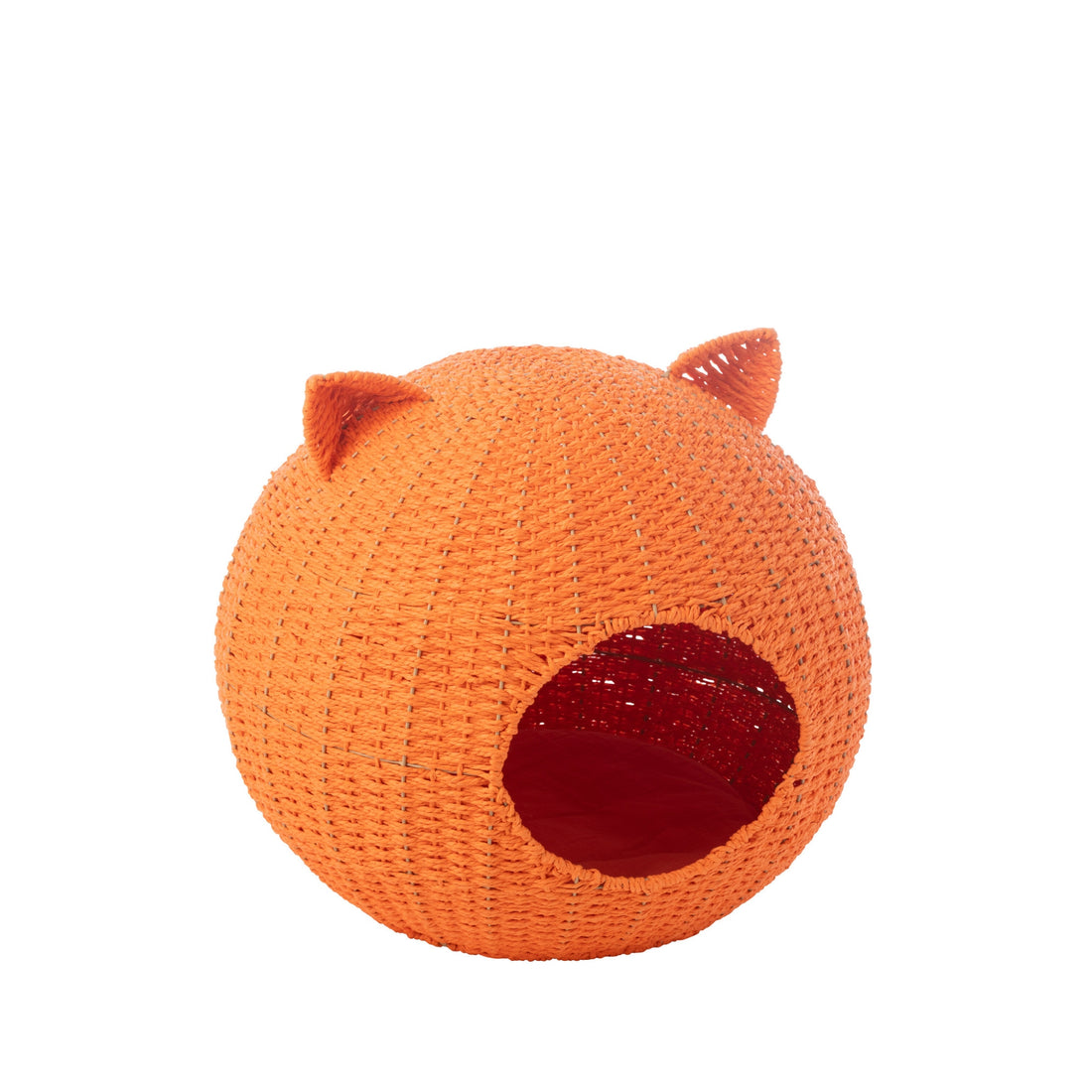 Cat Basket Cat Ears Paper Orange J-Line