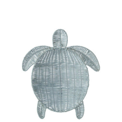 Wall Decoration Turtle Iron Light Blue Large J-Line