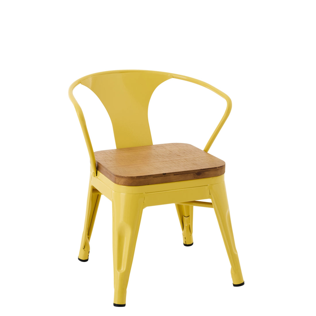 High Chair Evi Iron/Plywood Yellow J-Line