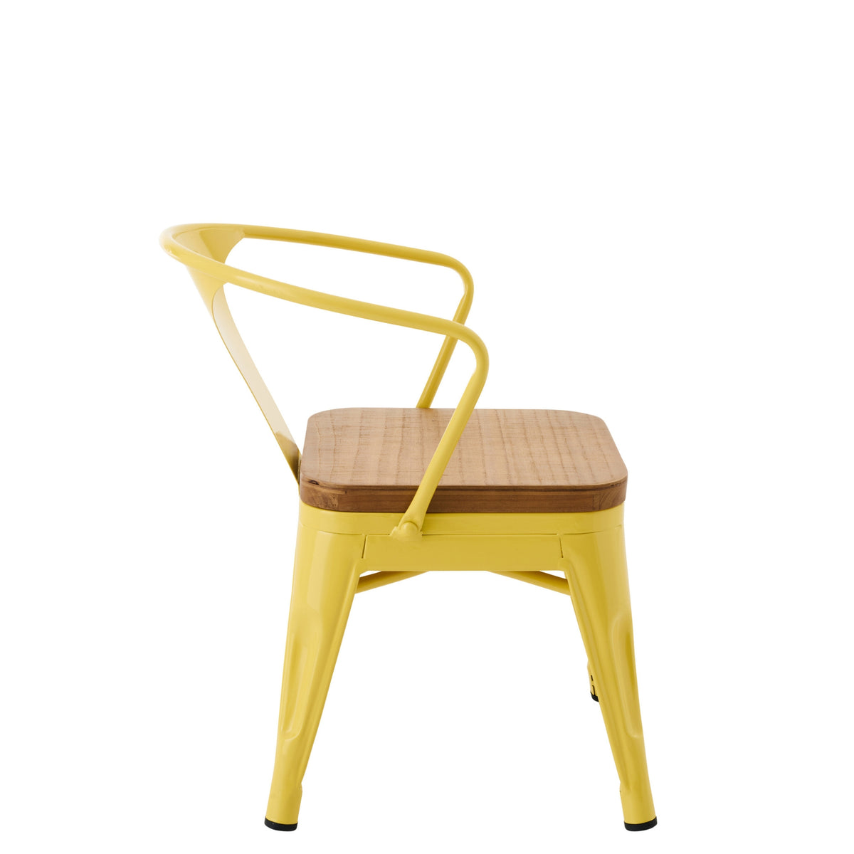 High Chair Evi Iron/Plywood Yellow J-Line