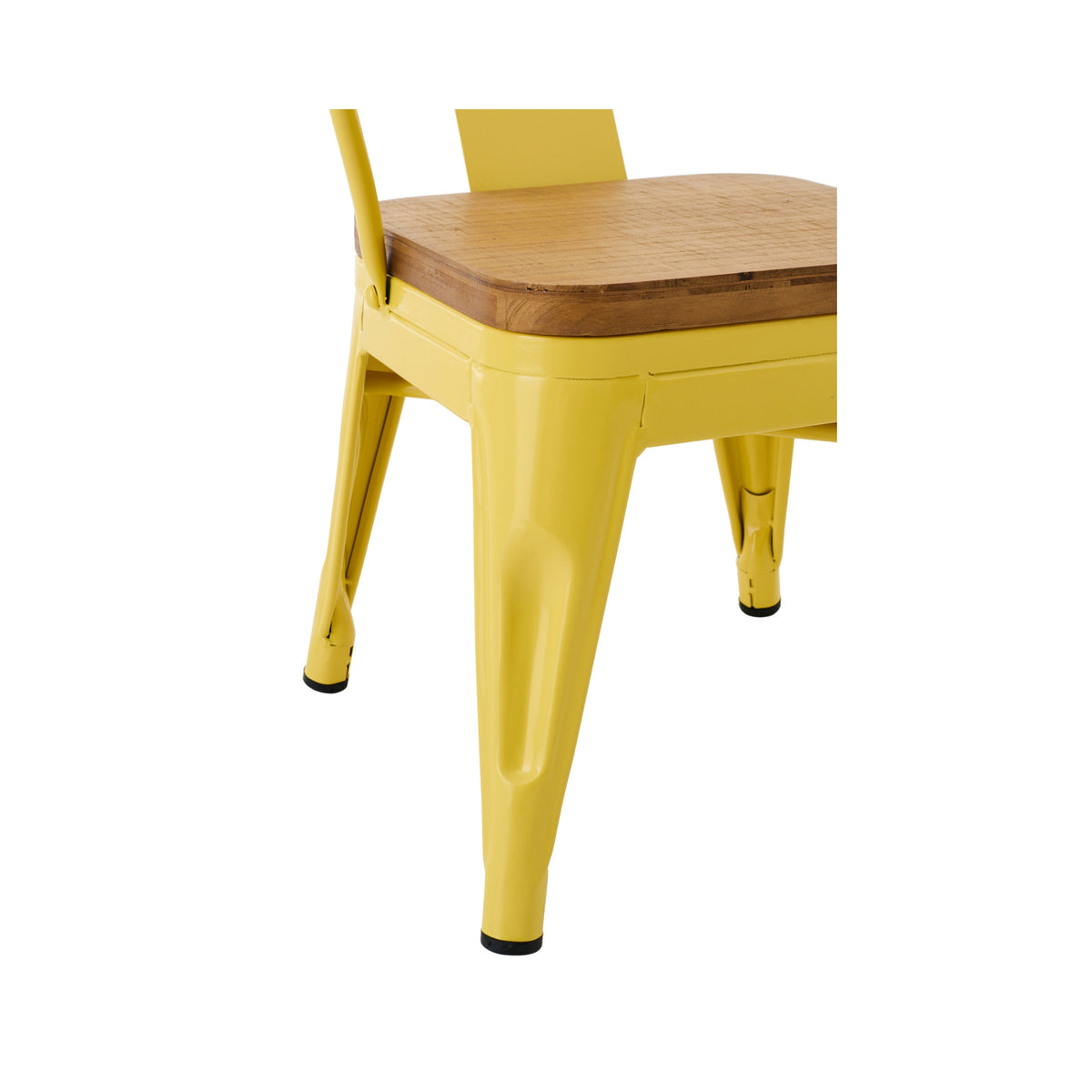 High Chair Evi Iron/Plywood Yellow J-Line