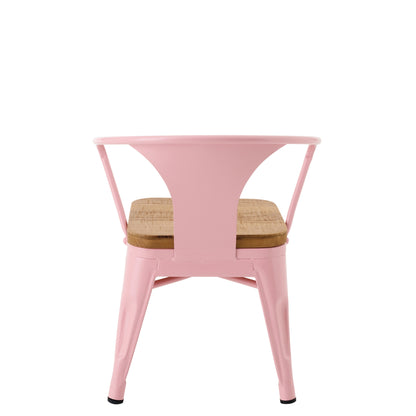 High Chair Evi Iron/Plywood Light Pink J-Line