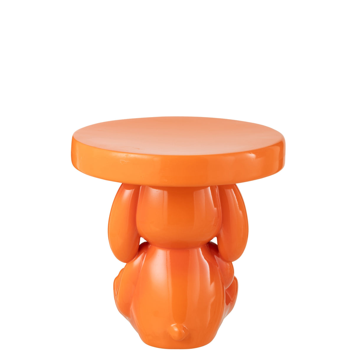 Side Table Bear Polyresin Orange J-Line