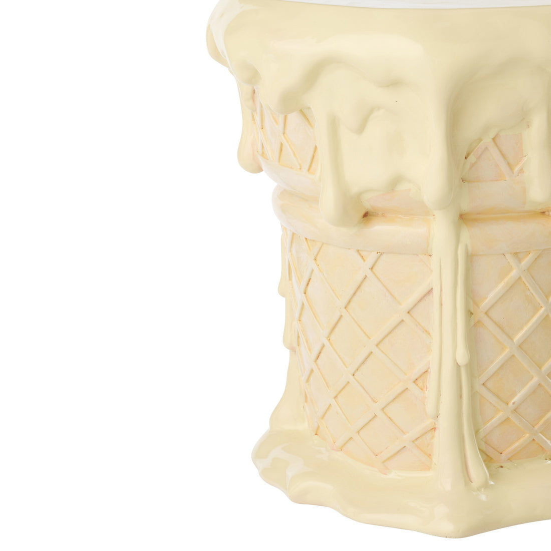 Side table Ijsje Polyresin Apricot/Beige J-Line