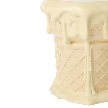 Side table Ijsje Polyresin Apricot/Beige J-Line