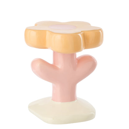 Side Table Flower Ella Fiberglass Multi J-Line