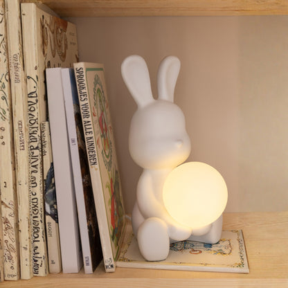 Table Lamp Rabbit Polyresin White J-Line