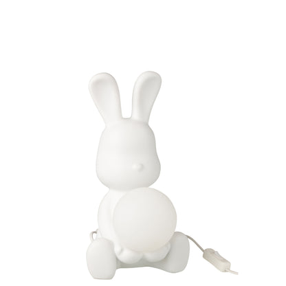 Table Lamp Rabbit Polyresin White J-Line