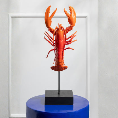 Crab on Foot Polyresin Red/Black J-Line