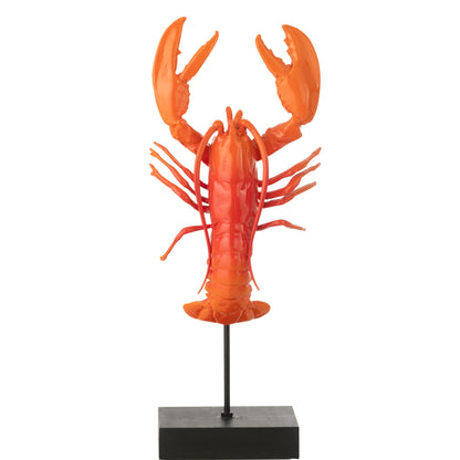 Crab on Foot Polyresin Red/Black J-Line
