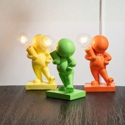 Table Lamp Marcel Green Resin J-Line