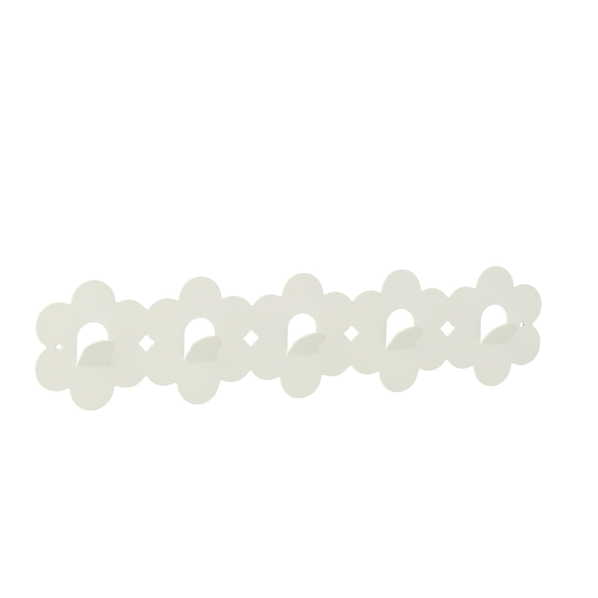 Coat Rack Flower Iron White J-Line