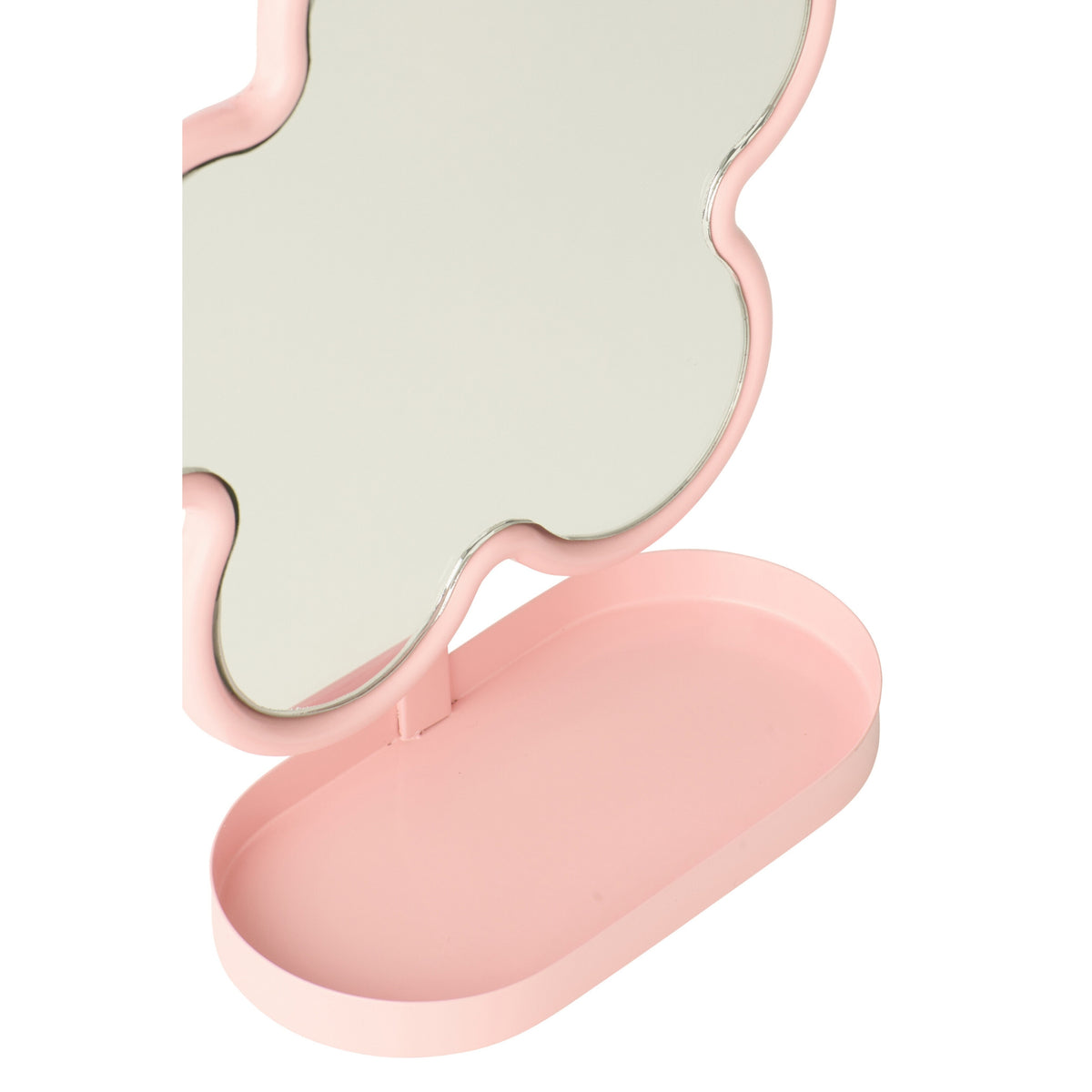 Table Mirror Flower Iron Light Pink J-Line