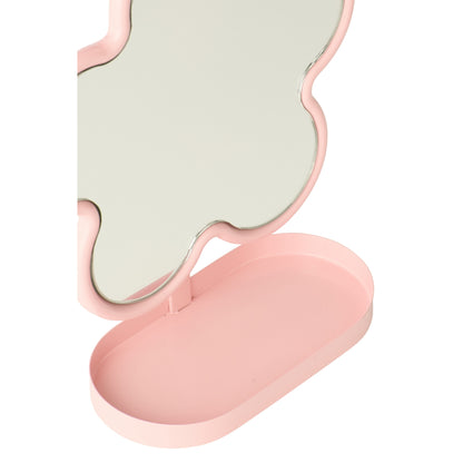 Table Mirror Flower Iron Light Pink J-Line