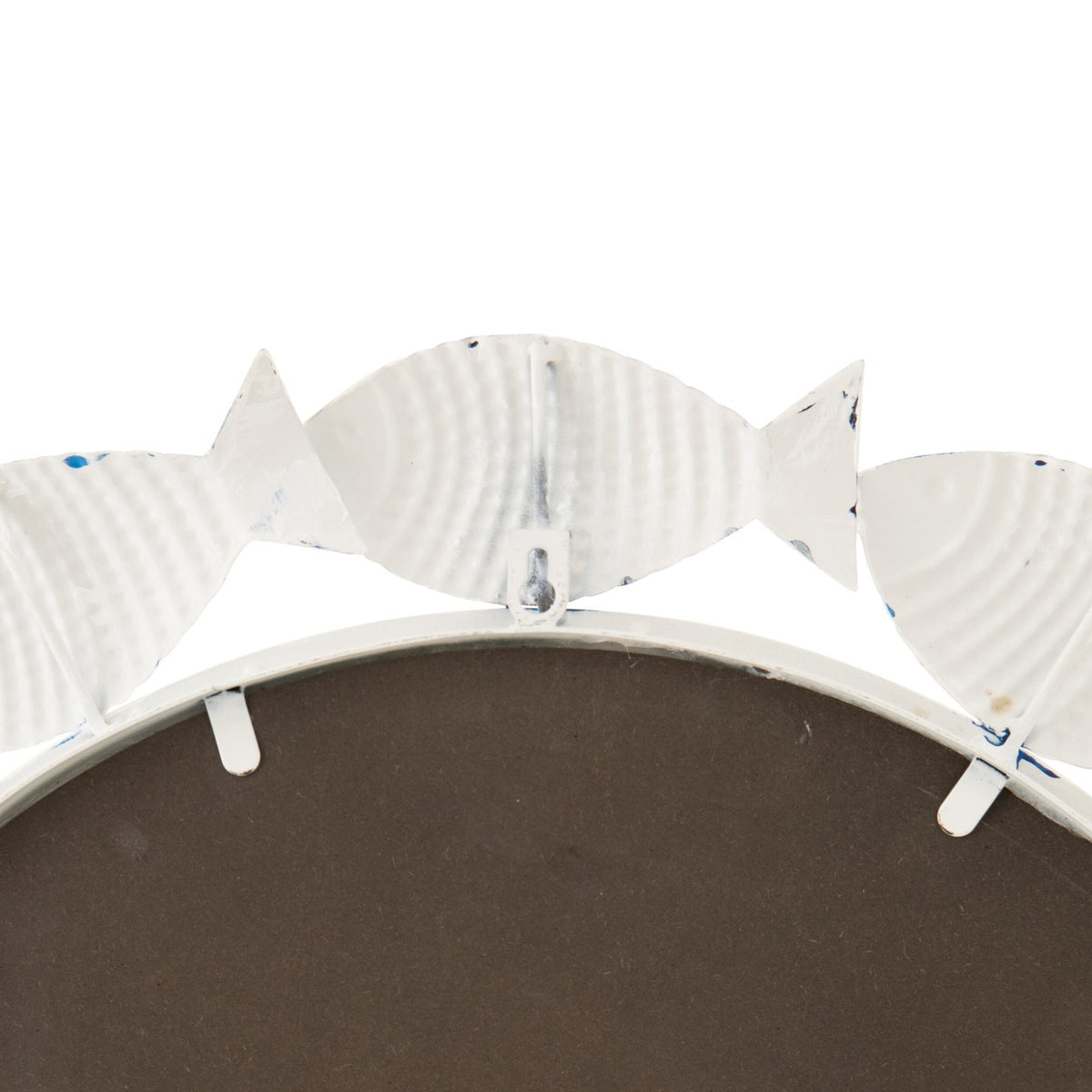 Wall Mirror Fish Iron White J-Line