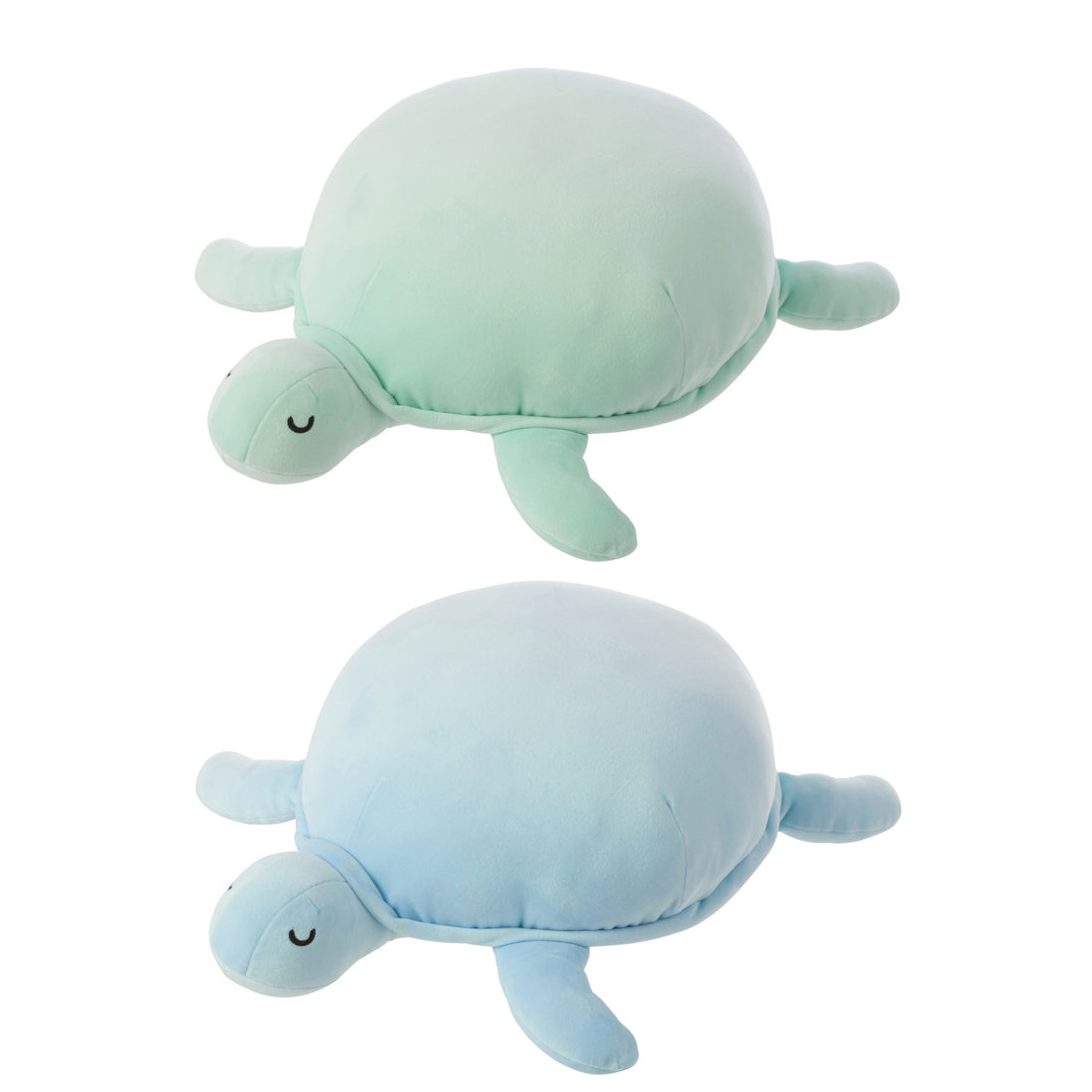 Turtle Polyester Light Blue/Mint Green Assortment Of 2 J-Line