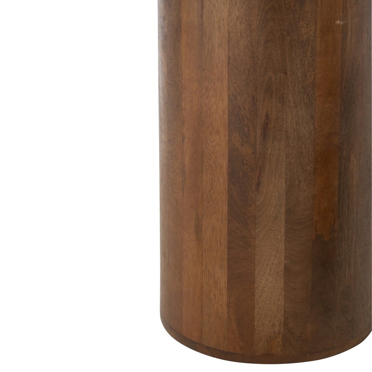 Side Table Round Marble Terracotta/Dark Brown set of 2 J-Line