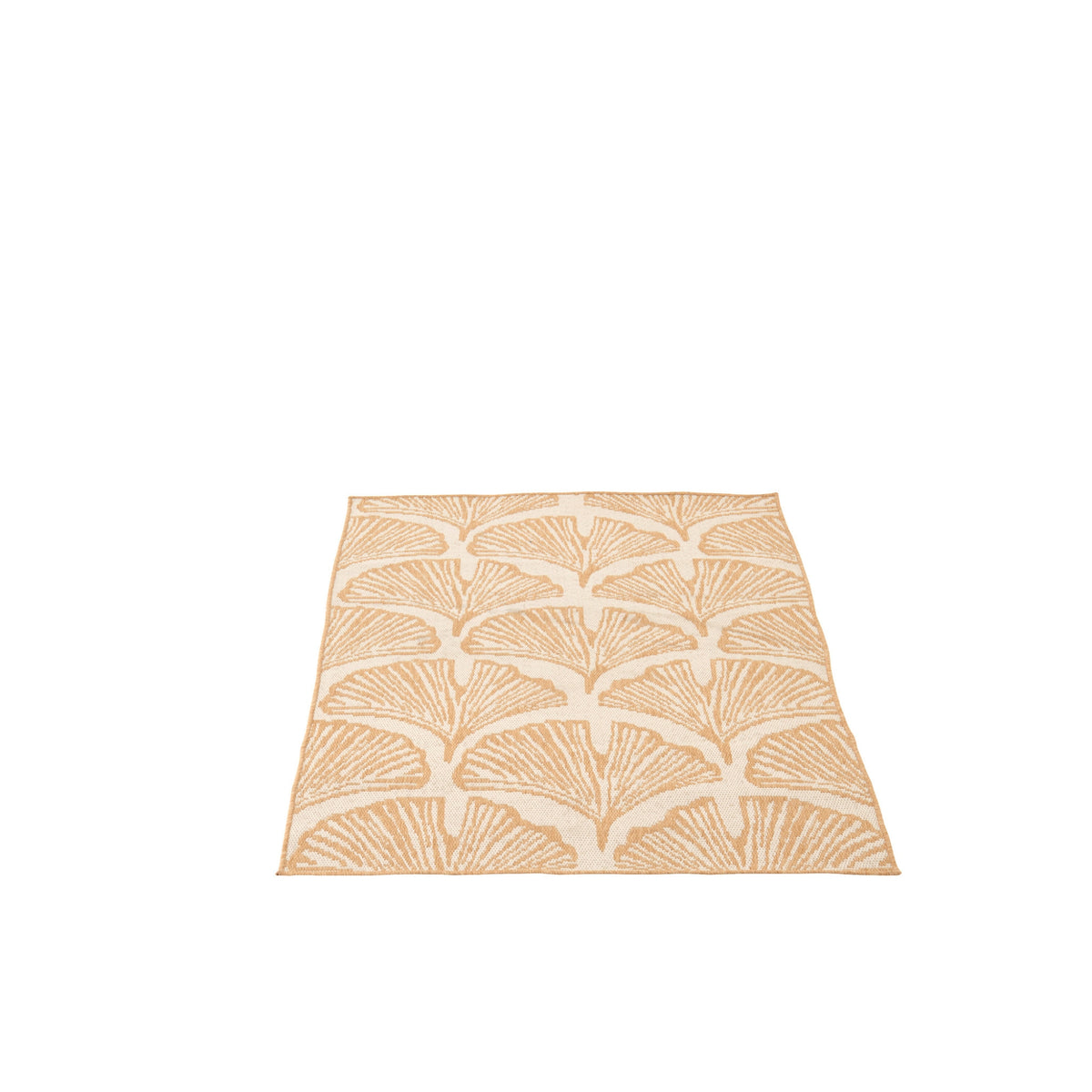 Outdoor Rug Leaves Polypropylene White/Natural J-Line