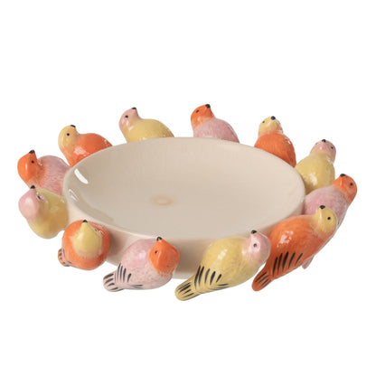 Decorative Bowl Bird Ceramic MultiJ-Line