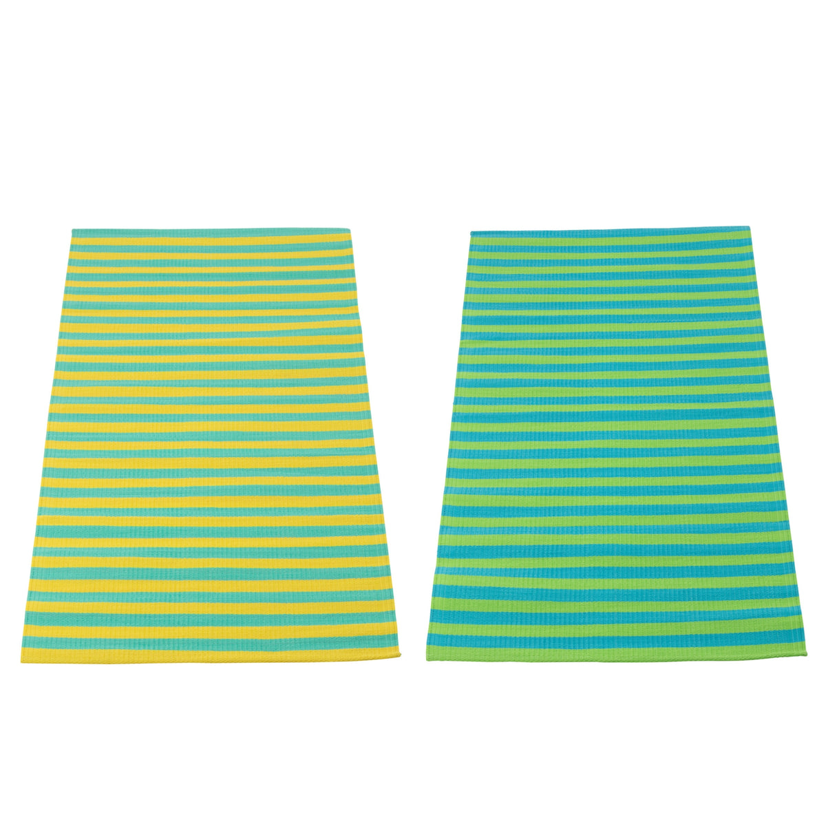 Beach Mat Sunshine/Smile Striped Polypropylene Multi Assortment By J-Line